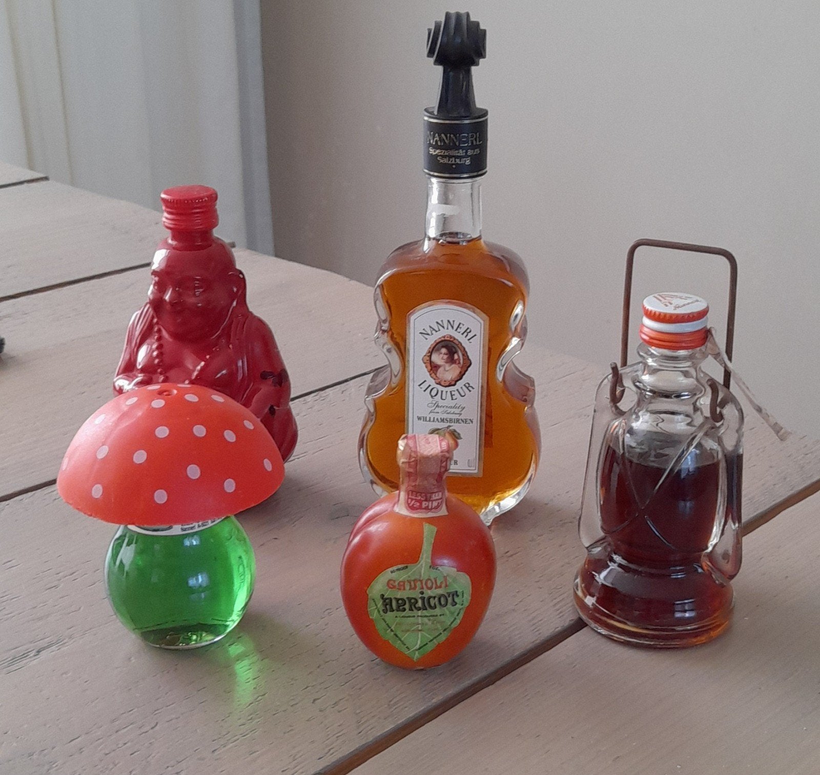 5 vintage drankflesje, Ophalen of Verzenden, Gebruiksvoorwerp