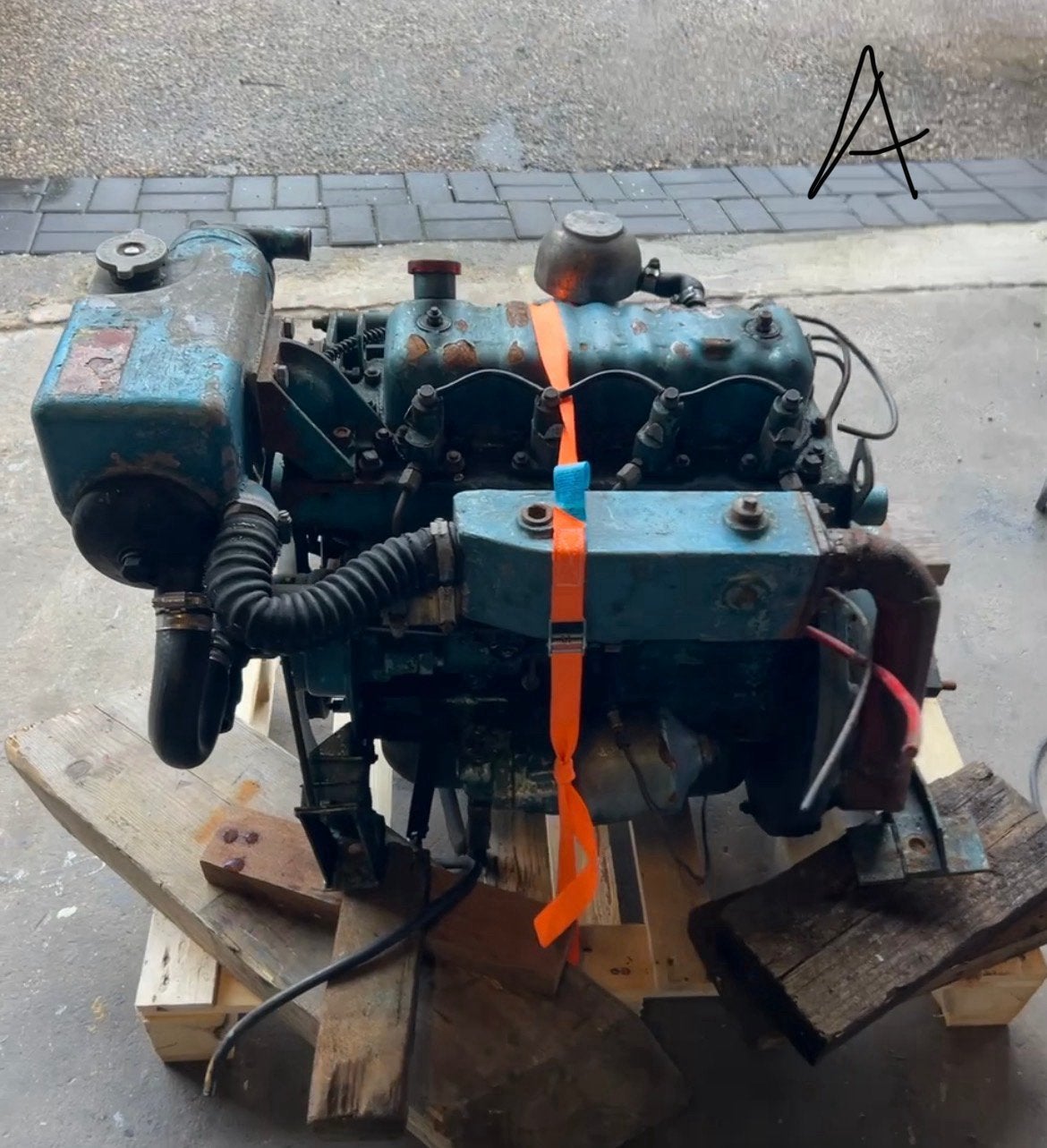 2x Perkins 4.107 motorblokken (zonder cilinderkoppen), Ophalen, Gebruikt, Motor en Techniek, Motorboot