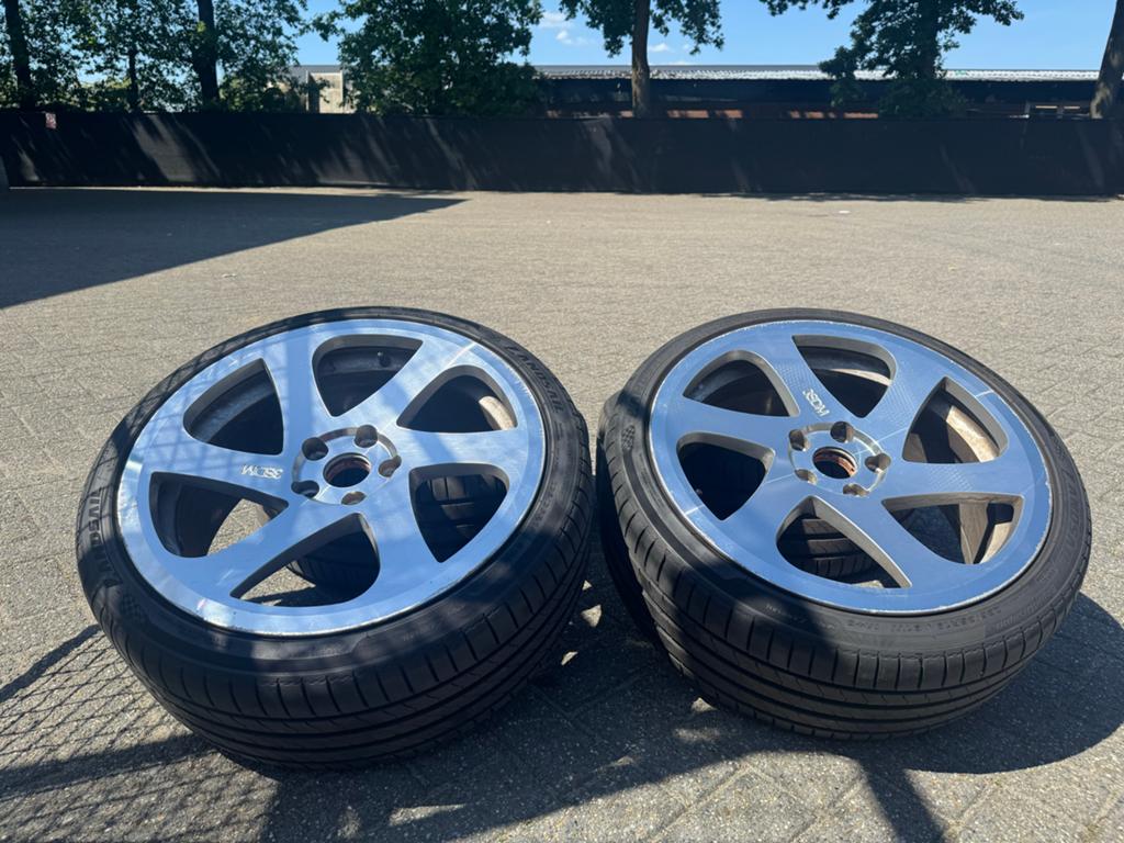 Set van 4 3SDM velgen met RapidDragon zomerbanden, Auto-onderdelen, Gebruikt, Banden en Velgen, 235 mm, Personenwagen