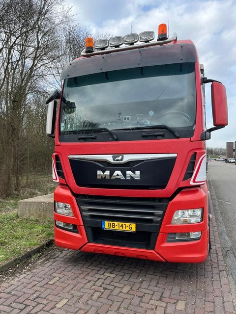 MAN TGX 18.500 + oplegger te koop, Auto's, Vrachtwagens, Automaat, MAN, Diesel, Particulier