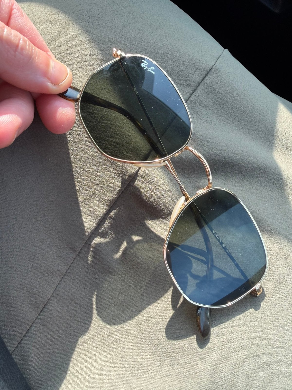 Ray-Ban Hexagonal Legend Gold RB3548 919631, Ophalen of Verzenden, Zo goed als nieuw, Overige kleuren, Ray-Ban