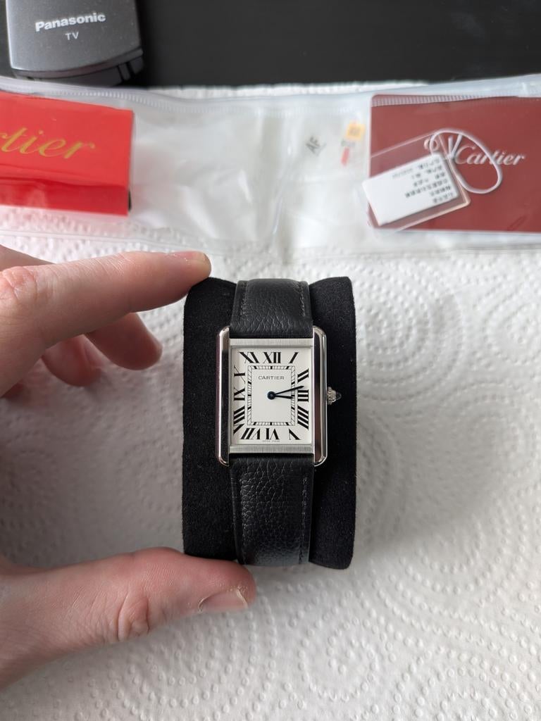AF tank solo large, Sieraden, Tassen en Uiterlijk, Horloges | Heren, Overige merken, Leer, Ophalen of Verzenden, Zo goed als nieuw