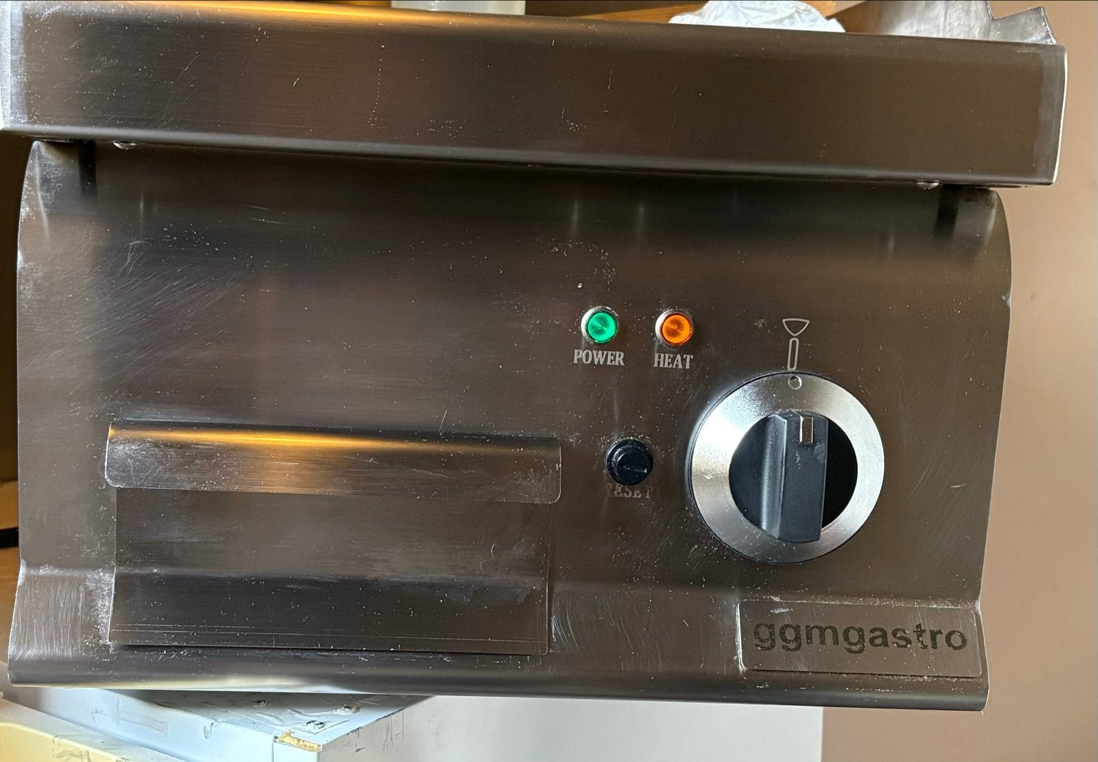 GGM Gastro Elektrische Bakplaat - 3,6kW - Glad, Ophalen of Verzenden, Gebruikt, Fornuis, Frituur en Grillen
