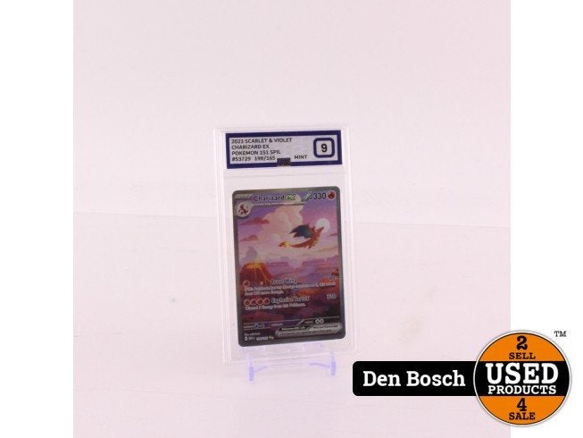 2023 Scarlet & Violet Charizard EX Pokemon 151 Spil 199/165, Zo goed als nieuw