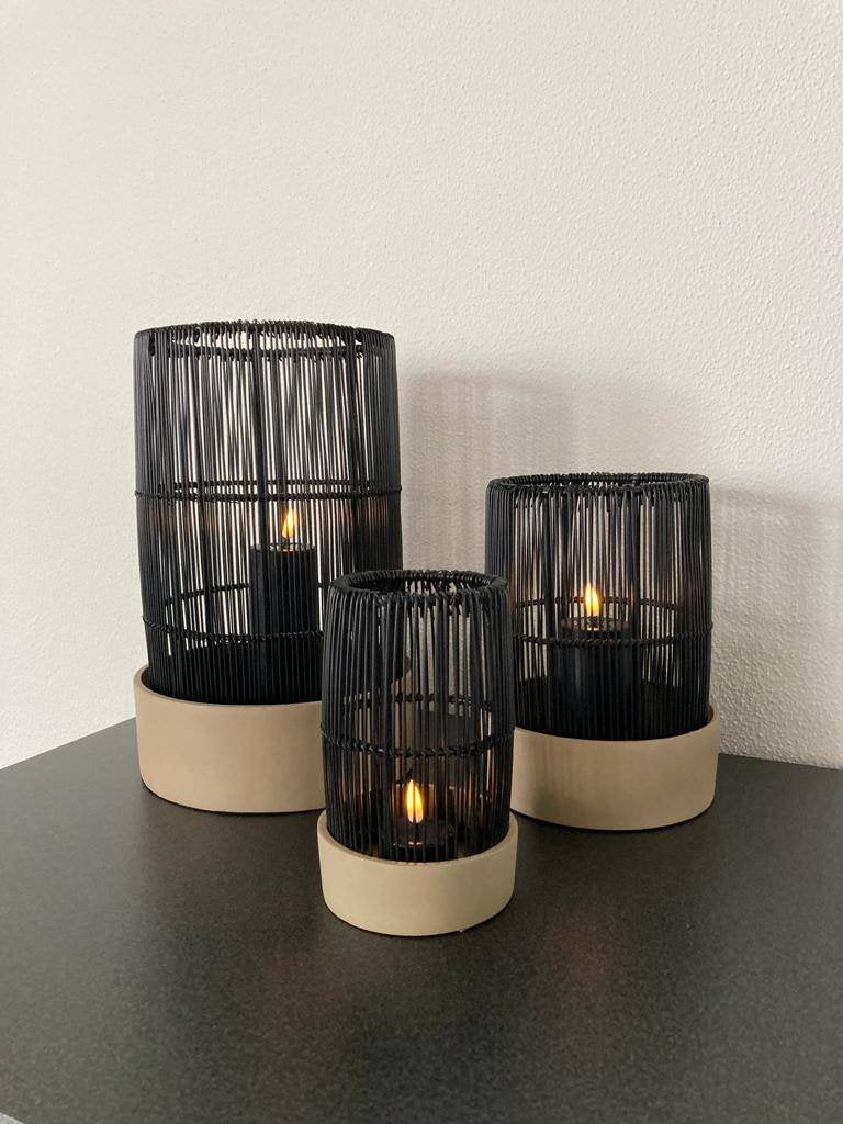 Colmore Windlicht Votive metaal taupe/black S,M of L Nieuw!, Meerkleurig, Nieuw, Ophalen of Verzenden, Kandelaar