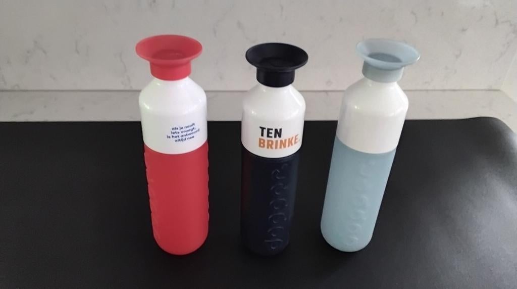 3 Zo goed als nieuwe Dopper drinkflessen, Ophalen of Verzenden, Zo goed als nieuw