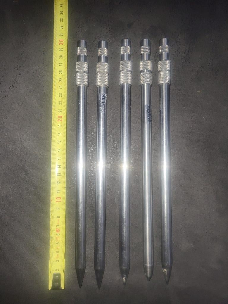 RVS Solar Banksticks 30 cm - Set van 4, Watersport en Boten, Ophalen of Verzenden, Gebruikt, Overige typen