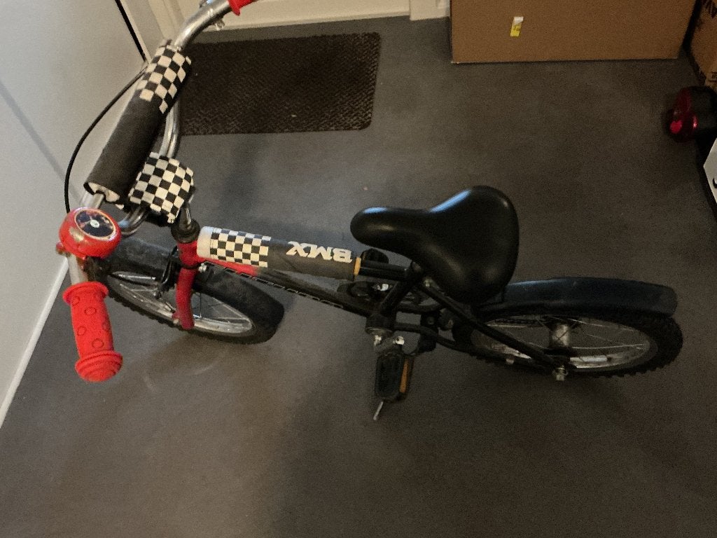 Kinderfiets  crossfiets, Fietsen en Brommers, Ophalen, Gebruikt, Terugtraprem, Minder dan 16 inch