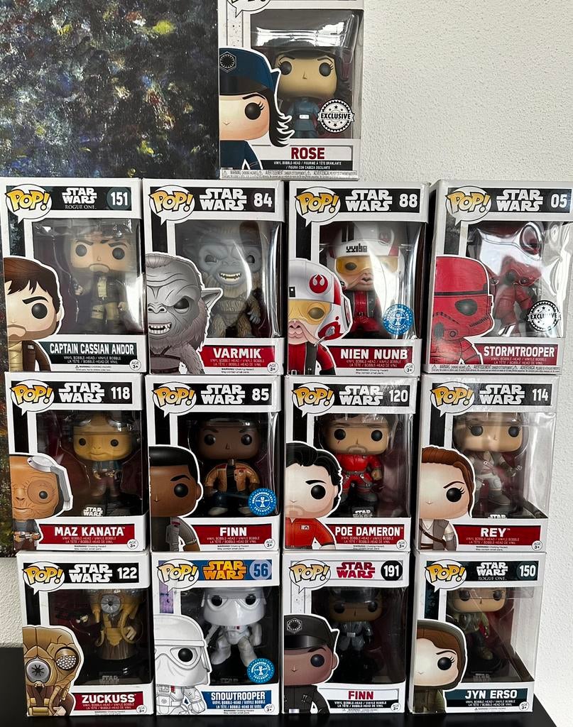13 Funko Pop Star Wars figuren, Verzamelen, Star Wars, Ophalen of Verzenden, Nieuw, Actiefiguurtje