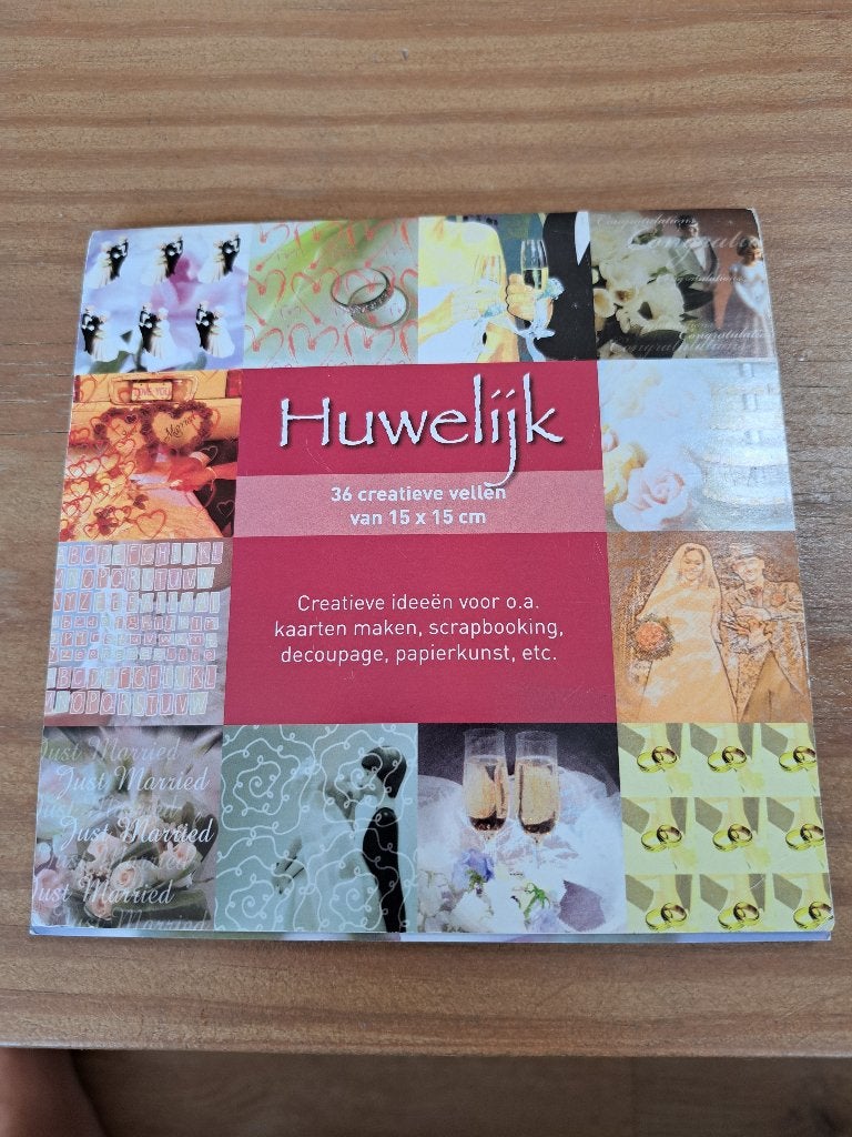 Scrapbook huwelijk en trouwerij, Hobby en Vrije tijd, Scrapbooking, Ophalen of Verzenden, Nieuw, Papier of Karton, Scrap