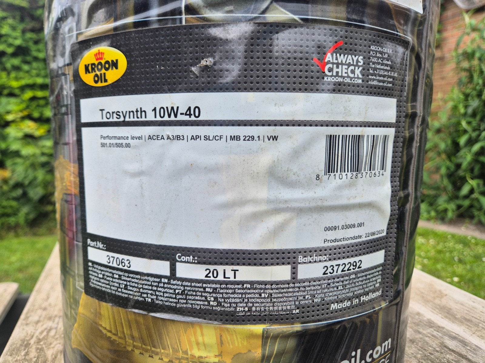Kroon oil torsynth 10W-40. 11Liter tegen elk aannemelijk bod, Ophalen, Nieuw