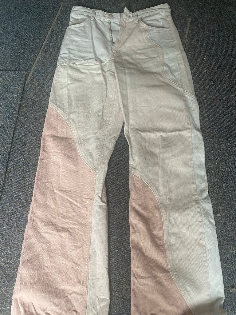 Broek bershka, Kleding | Dames, Broeken en Pantalons, Meerkleurig, Zo goed als nieuw, Maat 34 (XS) of kleiner, Lang