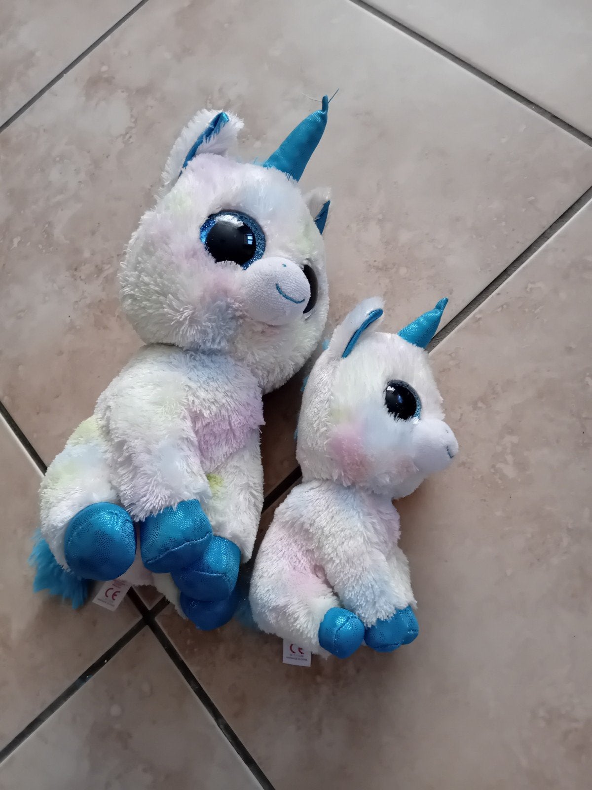 Ty Beanie Boos Eenhoorn Knuffels - Blitz (2 stuks), Ophalen of Verzenden, Zo goed als nieuw, Overige typen