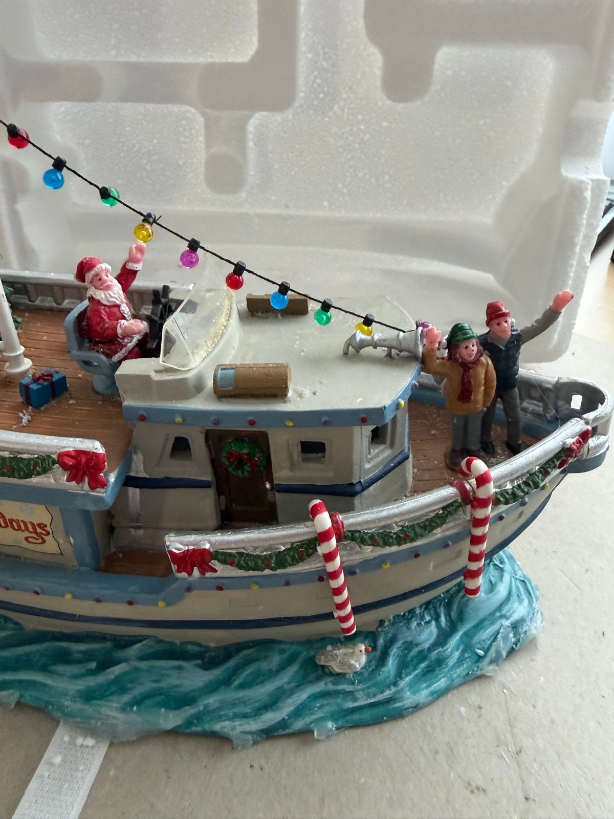 Lemax boot happy holidays, Ophalen of Verzenden, Zo goed als nieuw