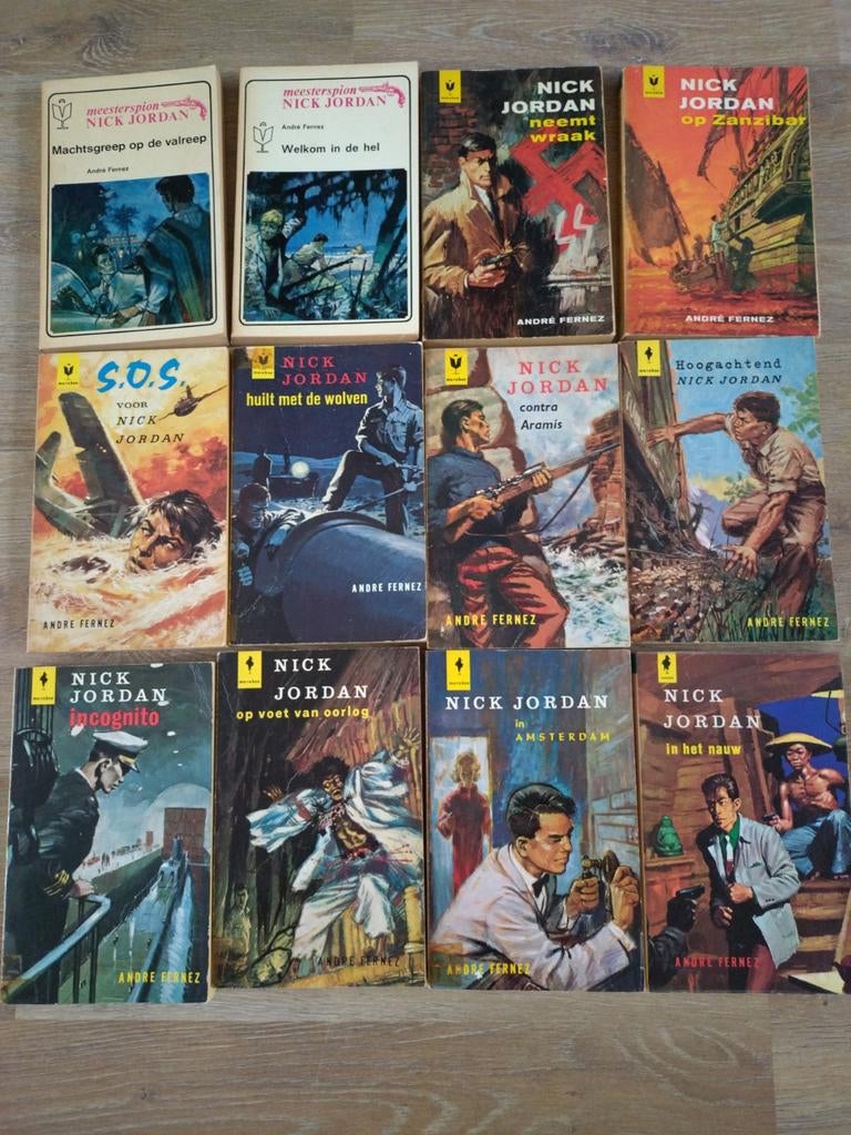 12 pockets Nick Jordan boeken, Ophalen of Verzenden, Gelezen