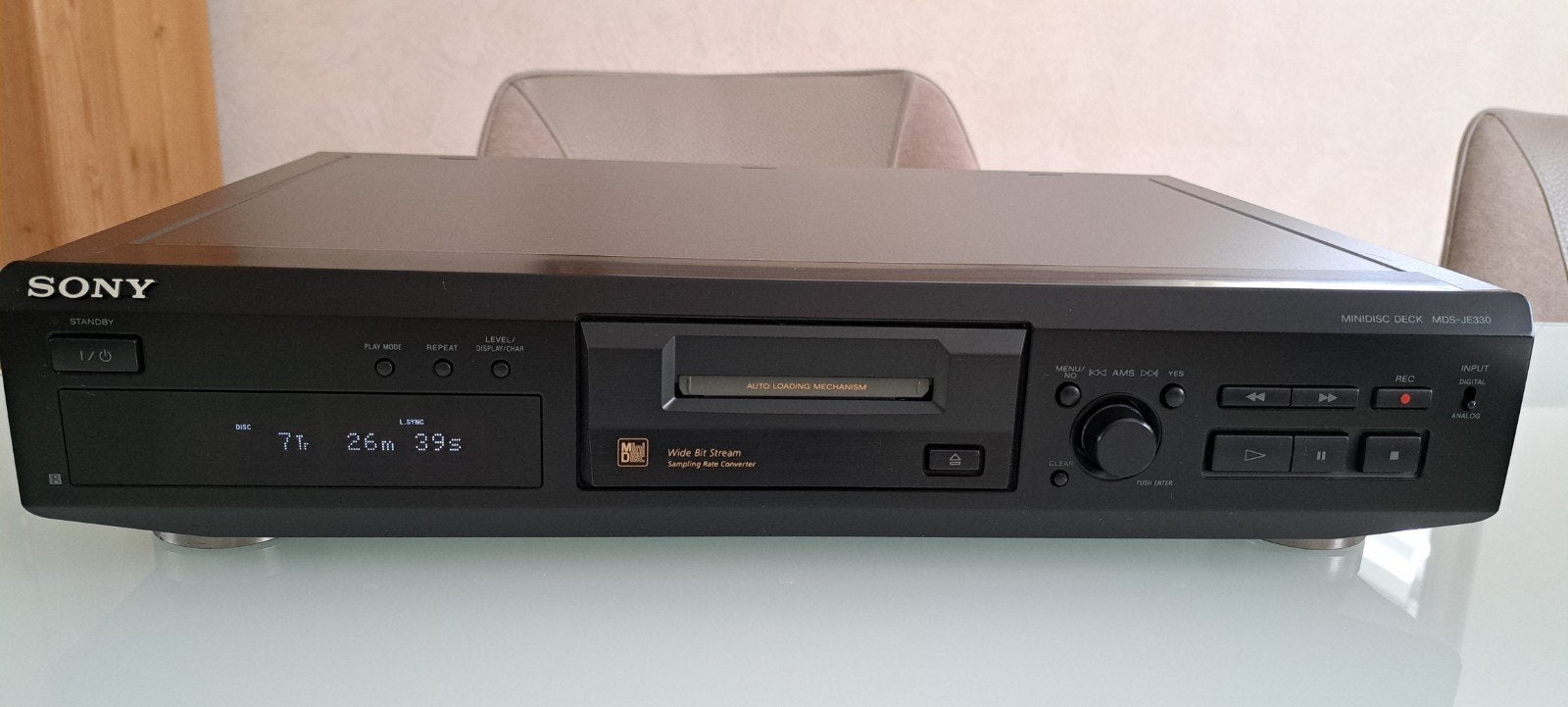 Sony Minidisc Deck MDS-JE330 met 40 MD's + afstandsbediening, Ophalen, Minidisc-recorder