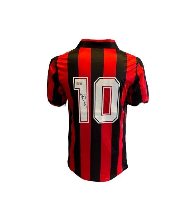 Ruud Gullit AC Milan 1998 gesigneerd Thuis Shirt, Buitenlandse clubs, Soccersignings.nl, Shirt, Ophalen of Verzenden