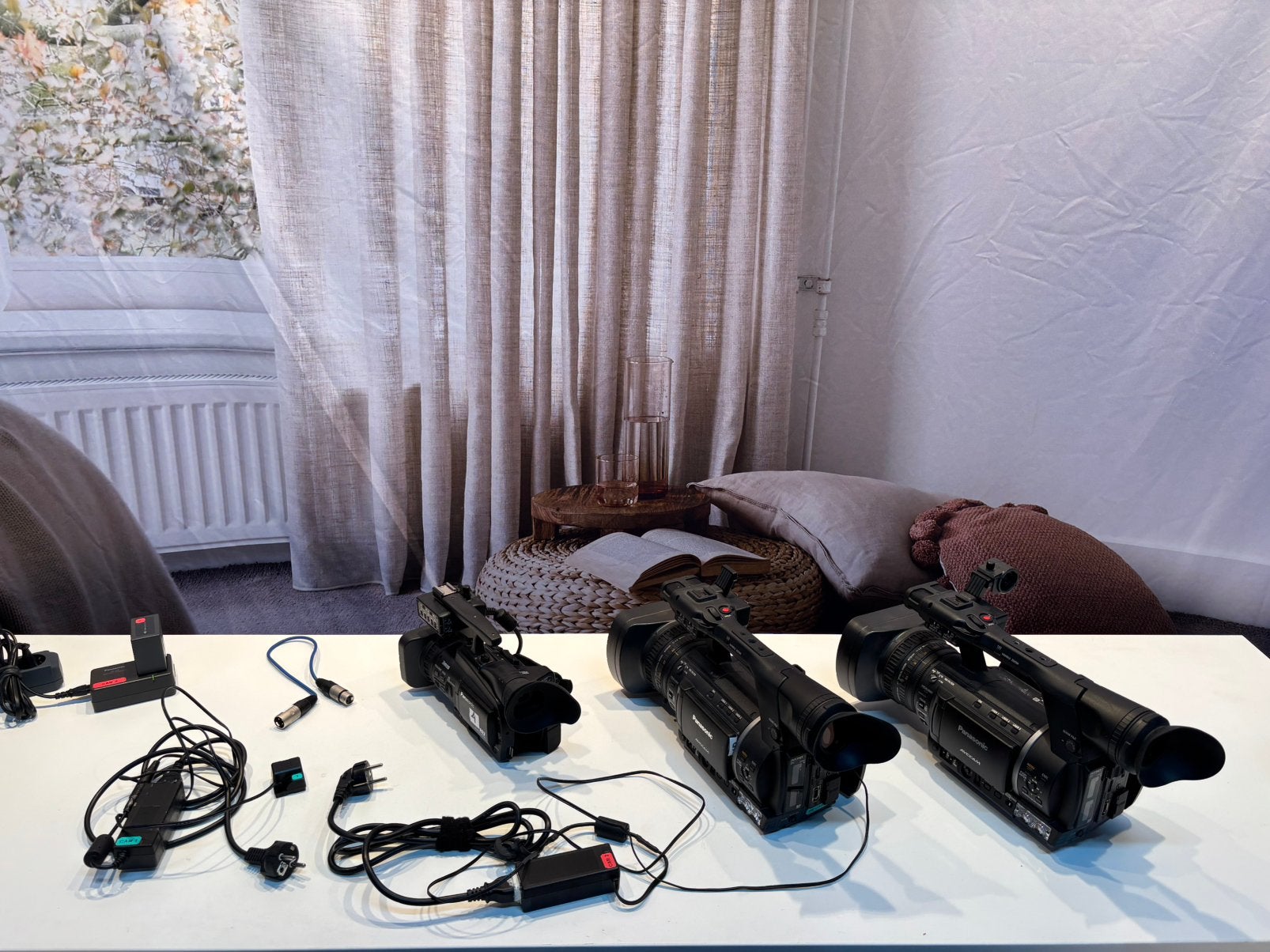 Panasonic videocamera’s: 2x AG-AC160 + HMC41 | Set of los, Ophalen of Verzenden, Gebruikt, Geheugenkaart, Panasonic