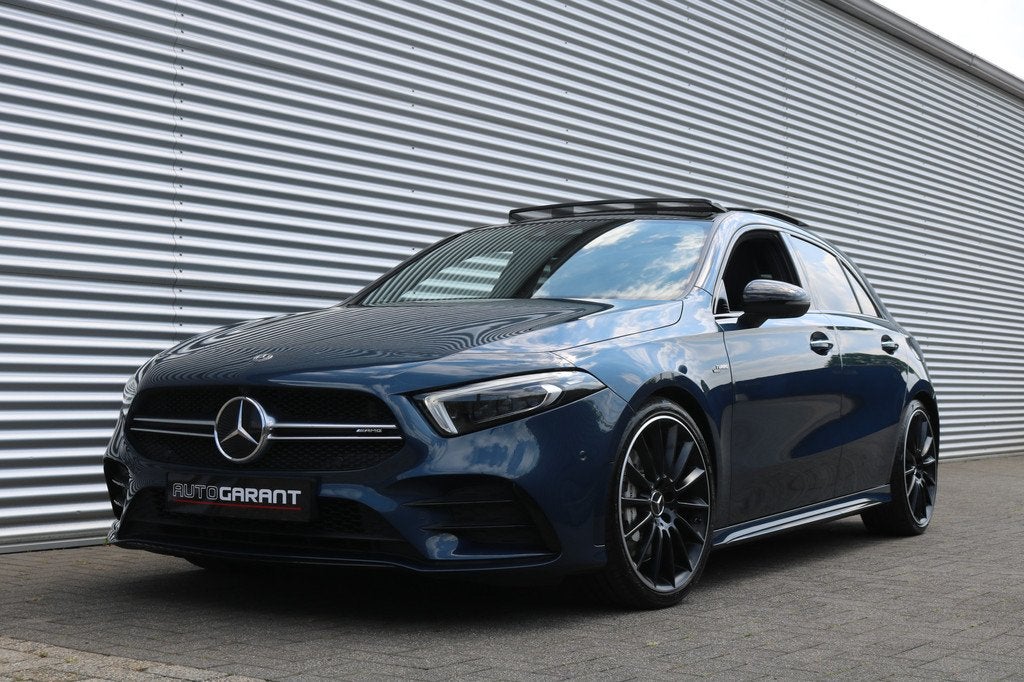Mercedes-Benz A-Klasse AMG 35 4MATIC AMG NightPakket (Panora, Auto's, Mercedes-Benz, Automaat, Gebruikt, Zwart, 4 cilinders