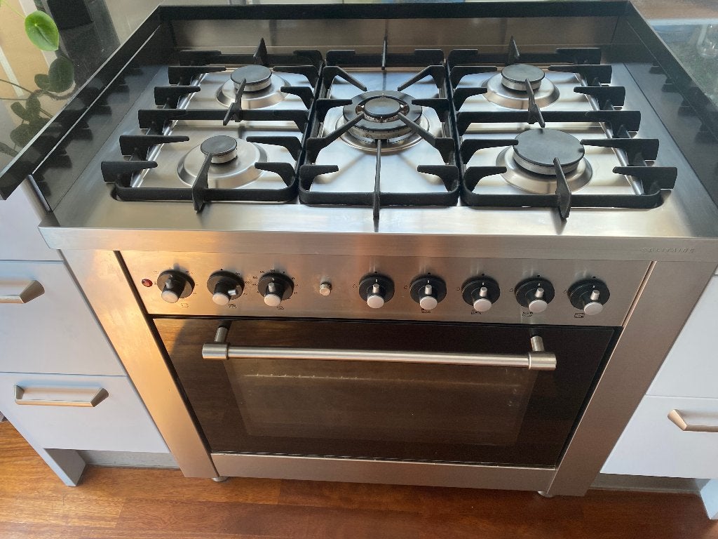 Bosch gasfornuis met elektrische oven, Witgoed en Apparatuur, Ophalen, Gebruikt, 60 cm of meer, Gas