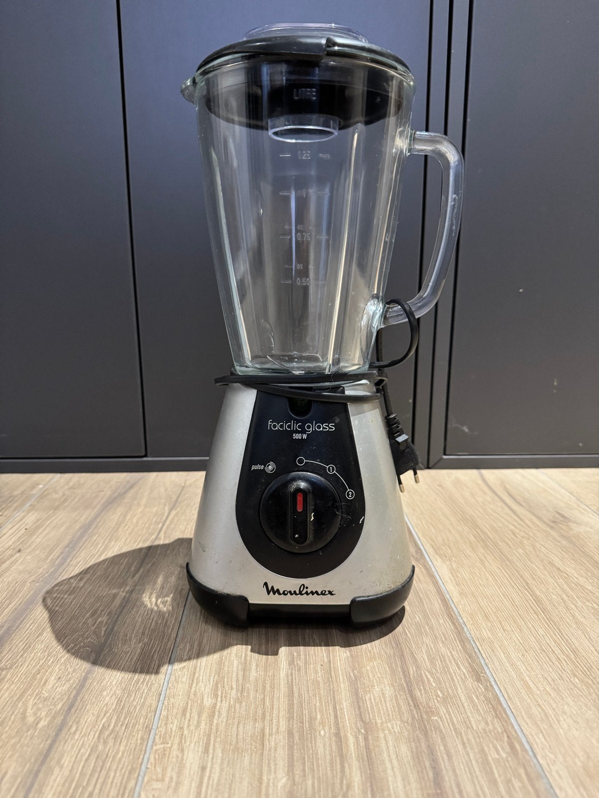 Moulinex Faciclic Glass Blender 500W, Ophalen of Verzenden, Gebruikt, Blender