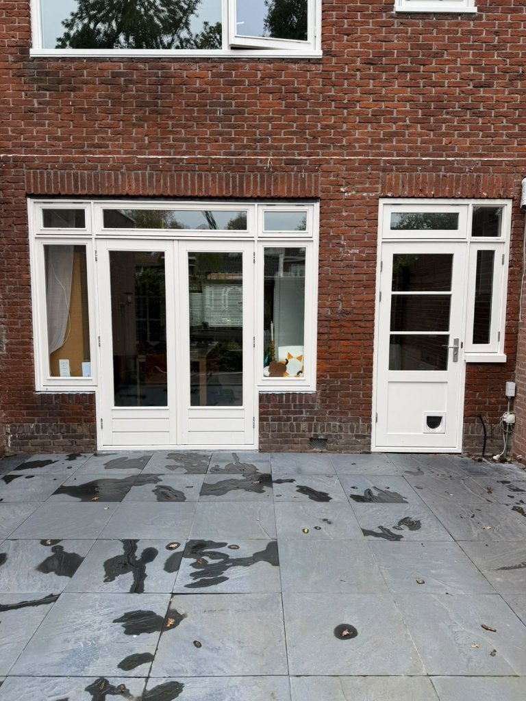 Prachtige houten kozijnen: openslaande deuren & enkele deur, Ophalen, Gebruikt, Deurkozijn, 225 cm of meer