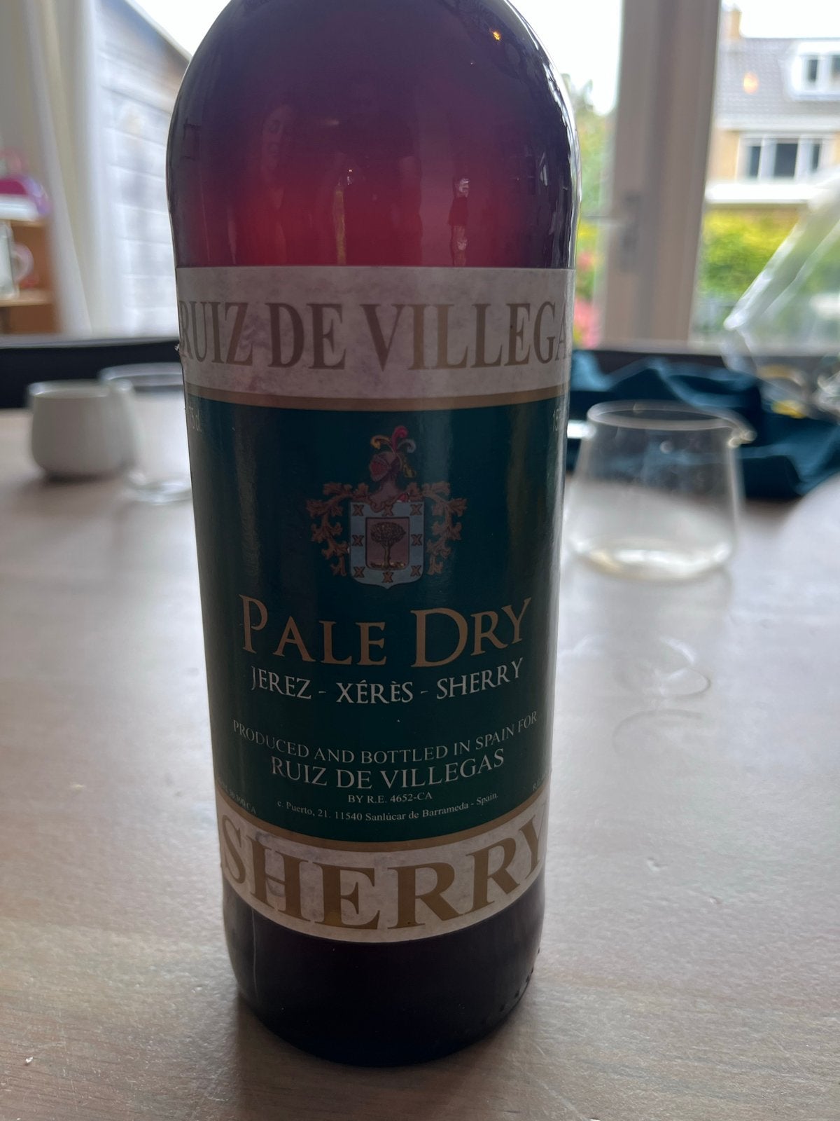 Ruiz de Villegas Pale Dry Sherry Manzanilla, Verzamelen, Ophalen, Gebruikt, Spanje, Overige typen