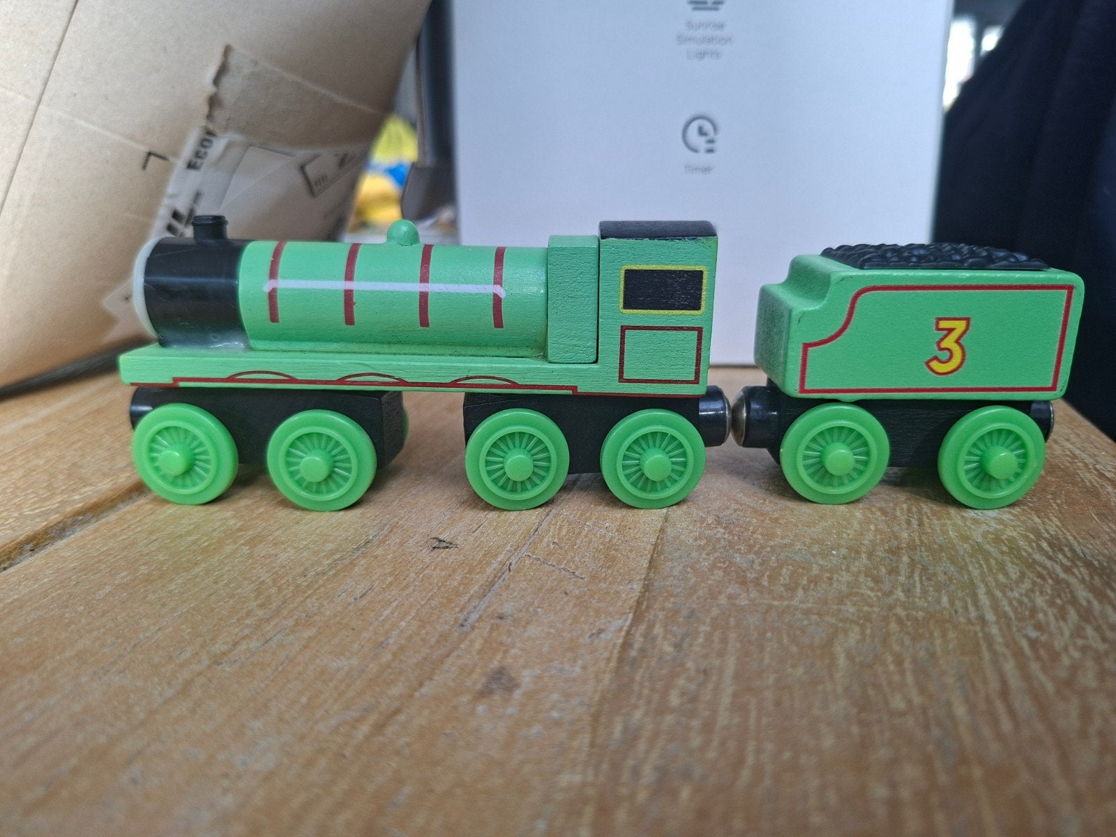 Wooden Railway - Henry met tender, Ophalen of Verzenden, Gebruikt