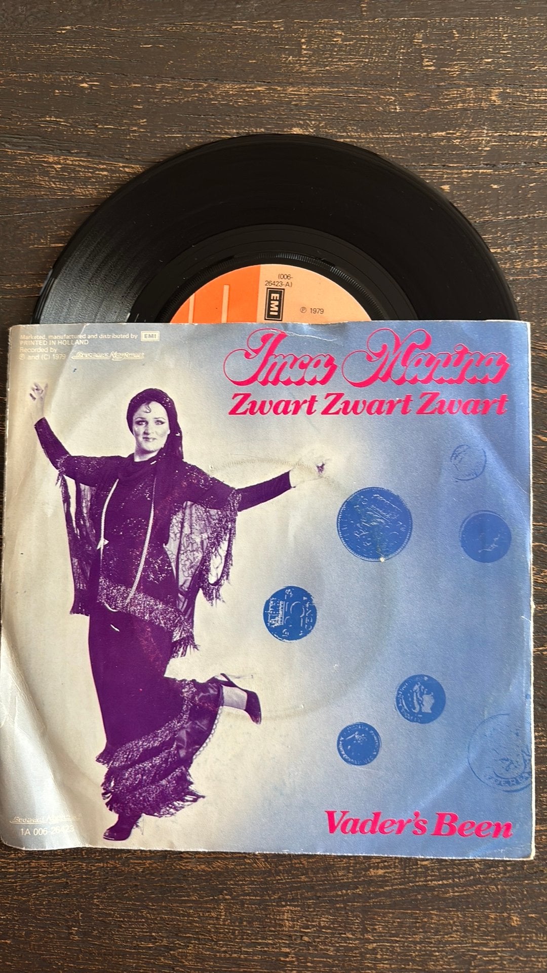 Imca Marina - Zwart Zwart Zwart, Cd's en Dvd's, Vinyl Singles, Ophalen of Verzenden, Zo goed als nieuw, Nederlandstalig