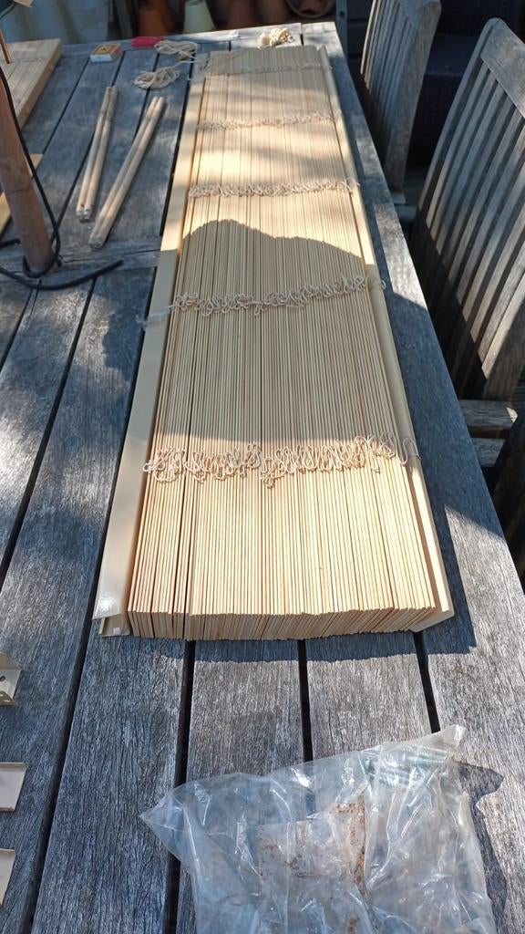 Houten lamellen, Gebruikt, 100 tot 150 cm, Ophalen of Verzenden, Natuurlijk, Modern