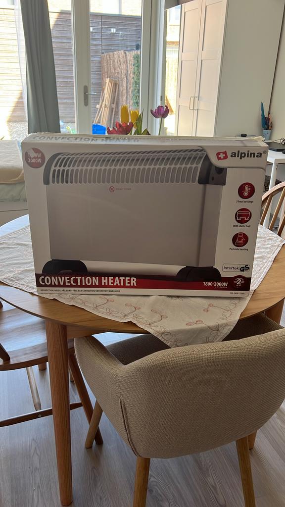 Alpina Convectie Kachel - Zo goed als nieuw, Doe-het-zelf en Verbouw, Verwarming en Radiatoren, Ophalen of Verzenden, Zo goed als nieuw