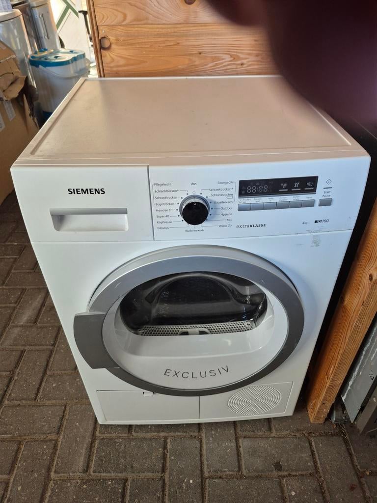 Leuke 8 kg siemens warmtepomp droger A++ iq790, Ophalen, Zo goed als nieuw, Wit