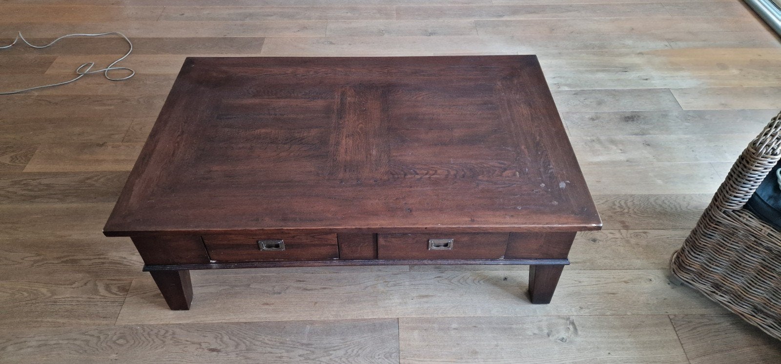 Koloniale salontafel, Ophalen, Gebruikt, 100 tot 150 cm, Koloniaal