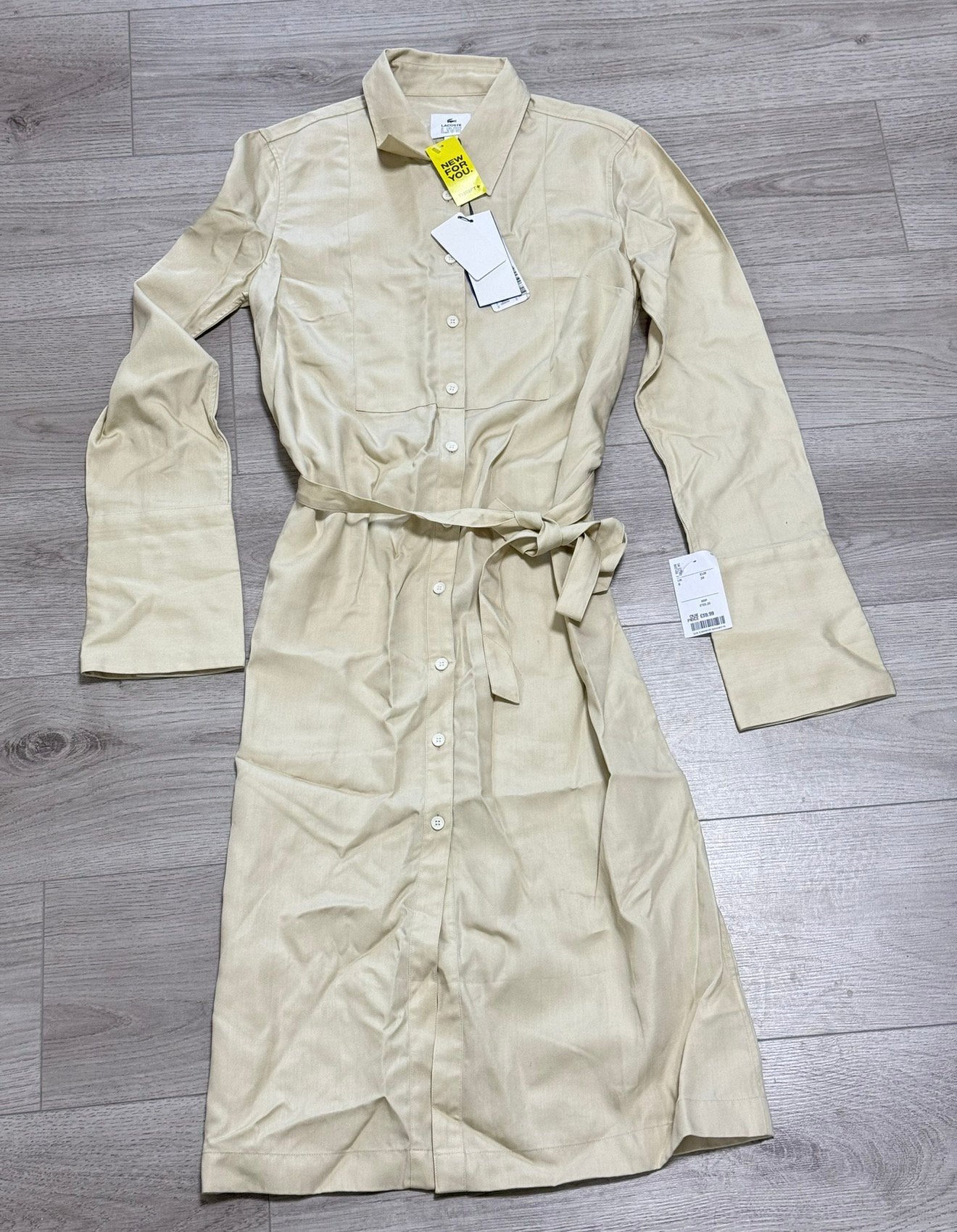 LACOSTE dames jas zomer vrouwen xs beige creme bruin NIEUW, Beige, Nieuw, Ophalen of Verzenden, H