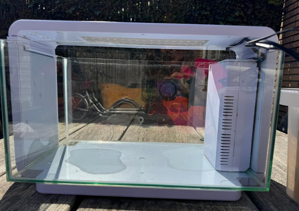 Complete Superfish Home 25 Wit + Luxe Testset & Toebehoren, Ophalen, Zo goed als nieuw, Leeg aquarium