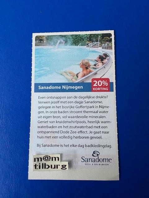 Sanadome Nijmegen 20% korting tot 1-7-2027, Tickets en Kaartjes, Kortingen en Cadeaubonnen, Drie personen of meer, Kortingsbon