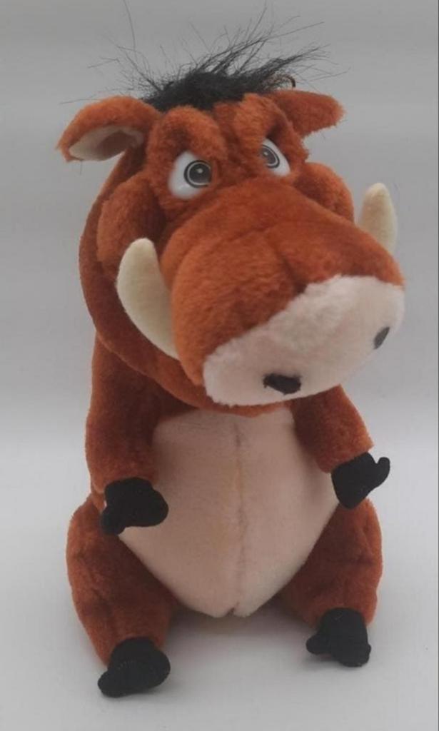 Lion King Pumbaa knuffel ca. 26cm hoog, Ophalen of Verzenden, Leeuwenkoning of Jungle Boek, Gebruikt, Knuffel