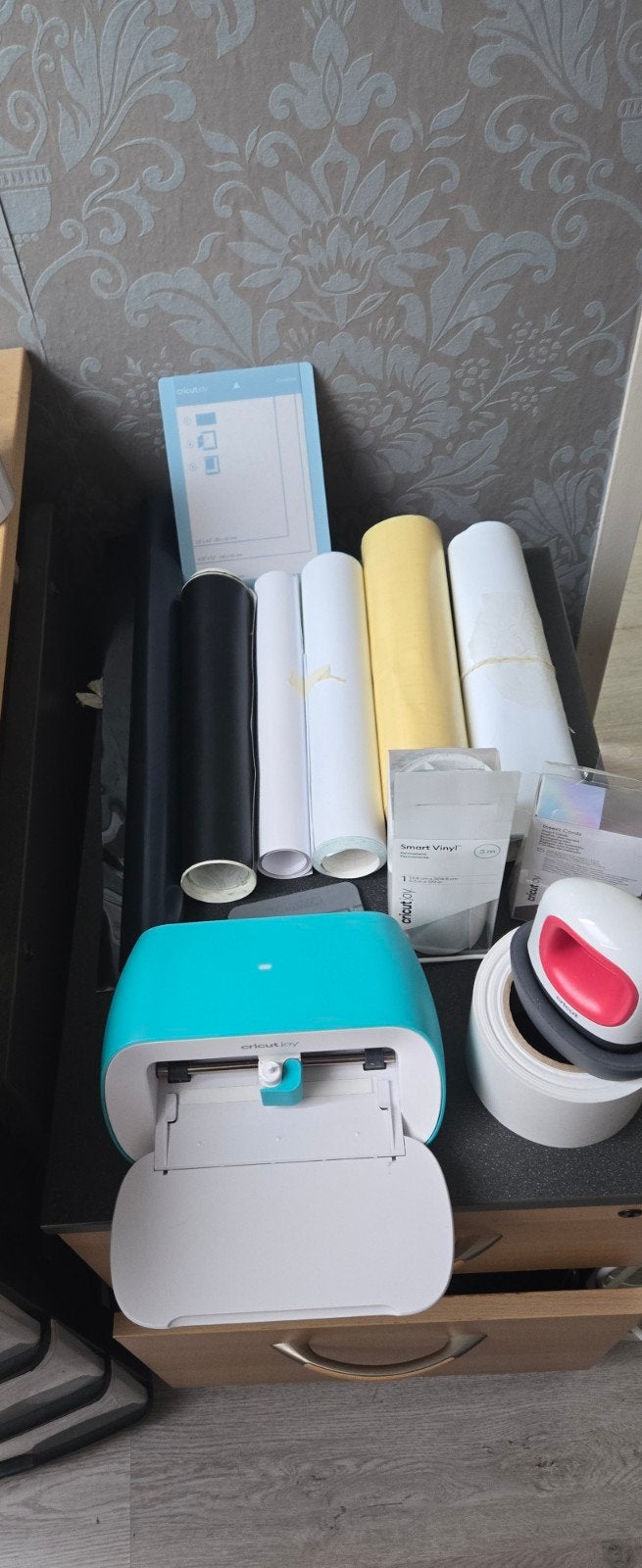 Cricut Joy en Cricut EasyPress Mini met vinyl en toebehoren, Overige thema's, Meerkleurig, Ophalen of Verzenden, Zo goed als nieuw