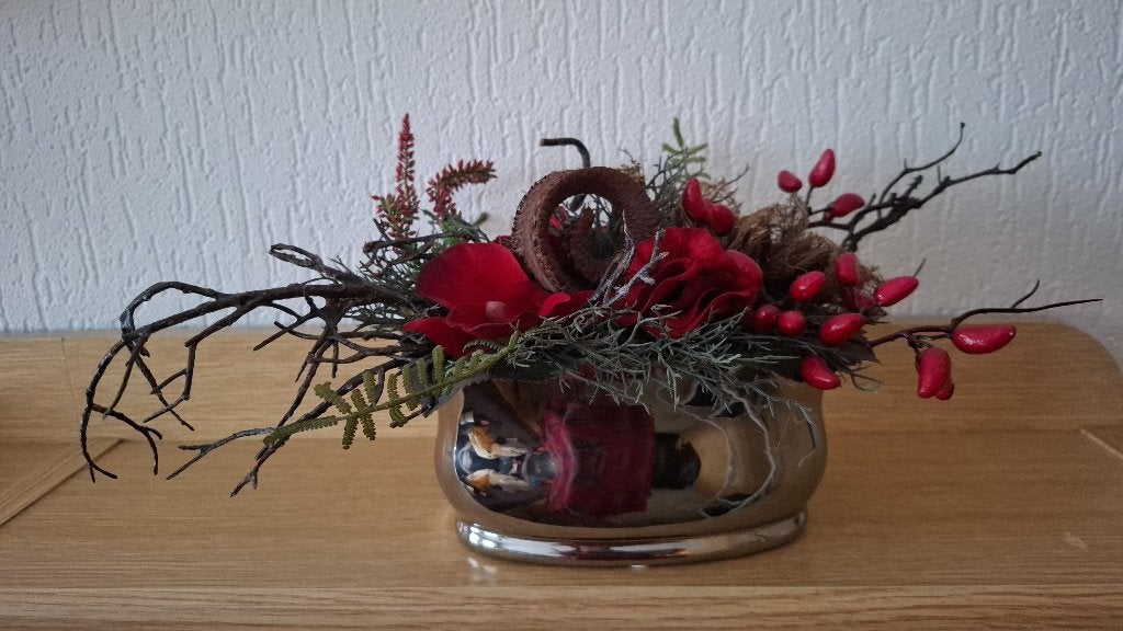 Kunst bloemstuk, Ophalen, Zo goed als nieuw, Meerkleurig, Overige materialen