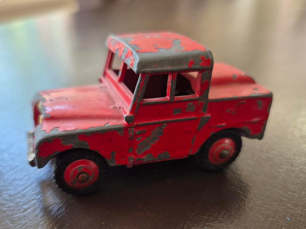 Vintage Dinky Toys Land Rover - Rood, Gebruikt, Ophalen of Verzenden, Gebruikt, Auto