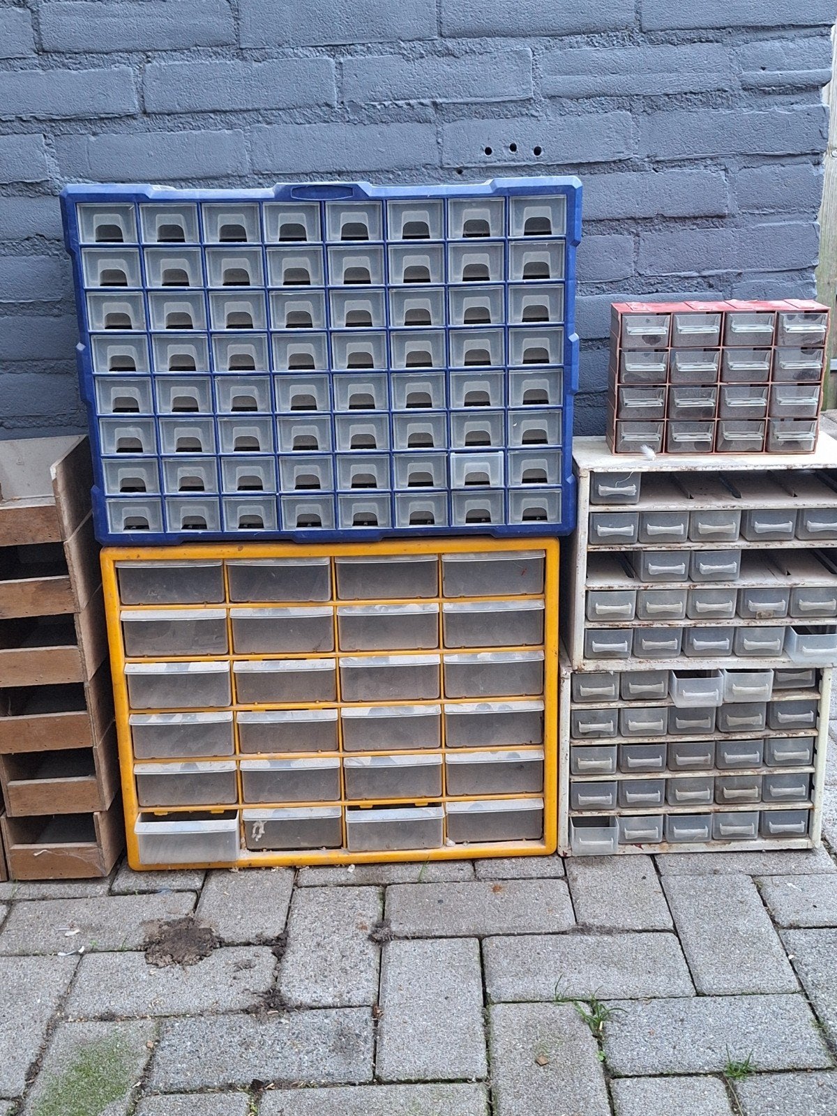 Diverse opbergkasten en lades voor kleine onderdelen, Ophalen, Gebruikt, 170 cm of meer