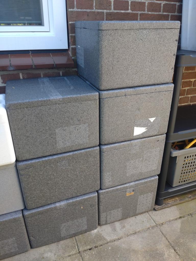 11x thermobox, koelbox, foodbox 40x40x25cm, Ophalen, Gebruikt, Koelbox, Koelelement