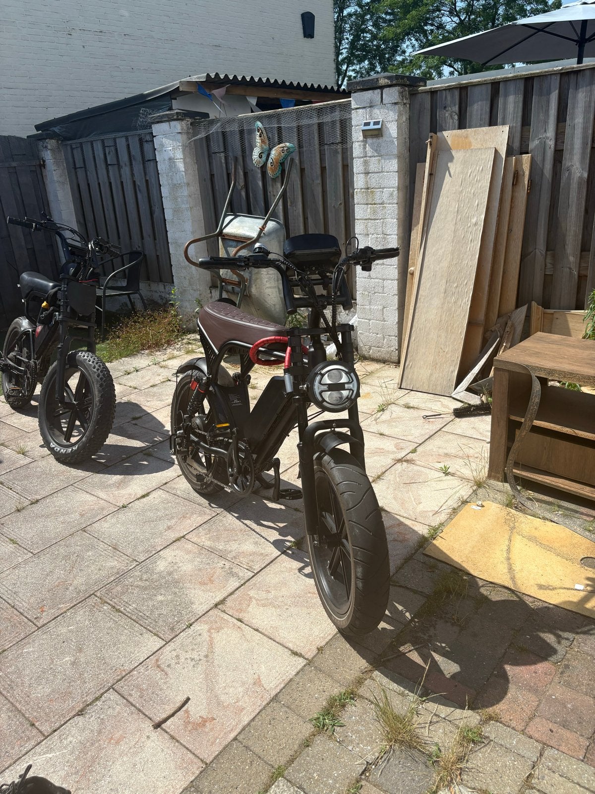 Stoere E-bike met dikke banden en comfortabel zadel, Fietsen en Brommers, Elektrische fietsen, Zo goed als nieuw, 51 tot 55 cm