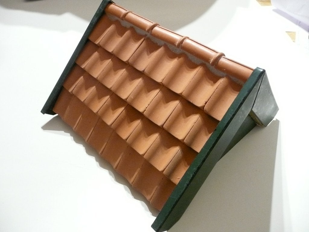 terra cotta Hollandse dakpannen voor poppenhuis - Fennicole, Ophalen, Nieuw, Overige typen
