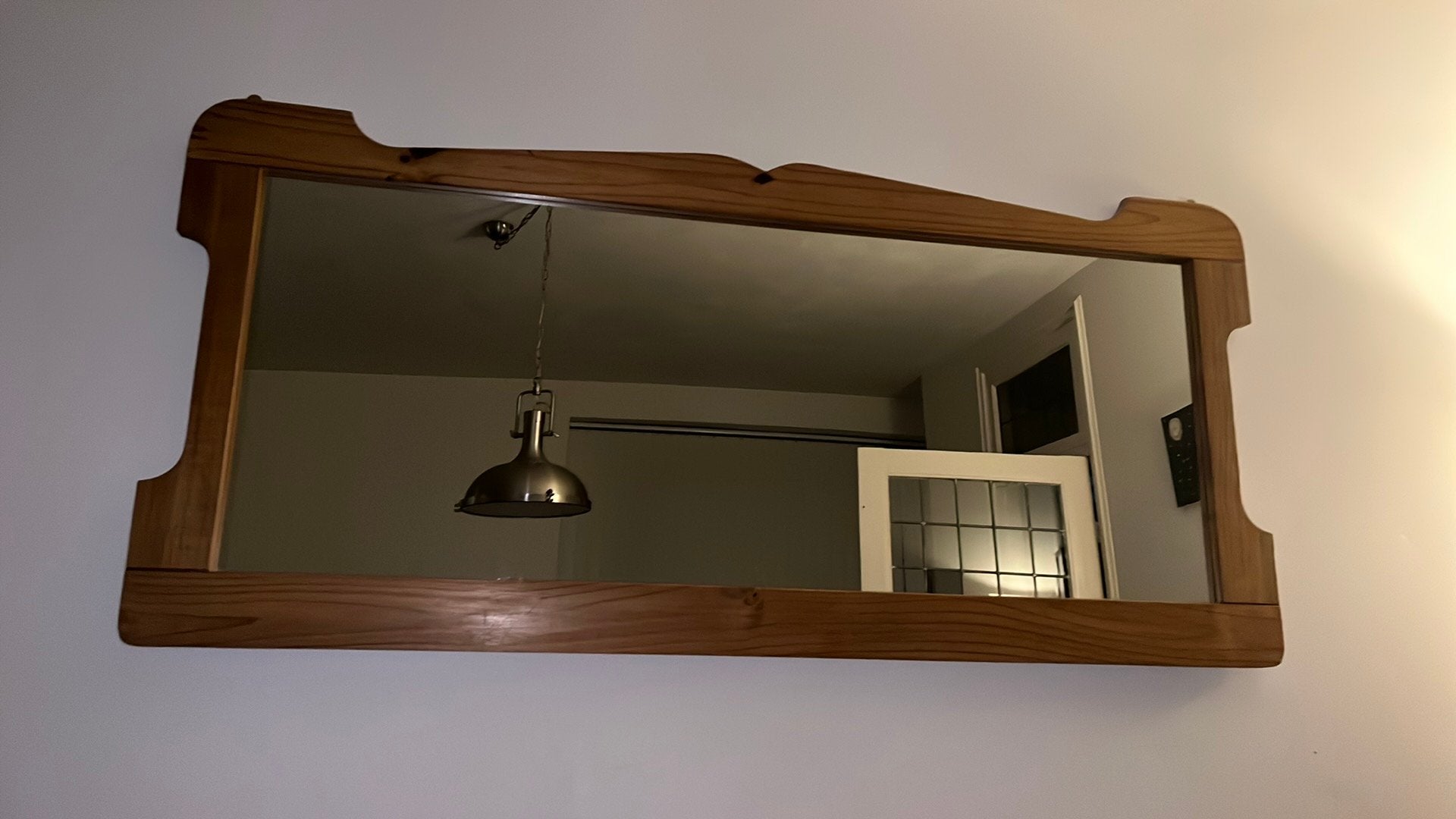 Spiegel mexicaans grenen, Ophalen, Gebruikt, 125 cm of meer, Minder dan 100 cm