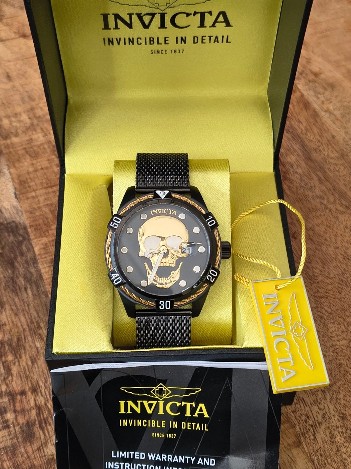 Invicta Bolt 37449, Sieraden, Tassen en Uiterlijk, Horloges | Heren, Staal, Staal, Polshorloge, Nieuw