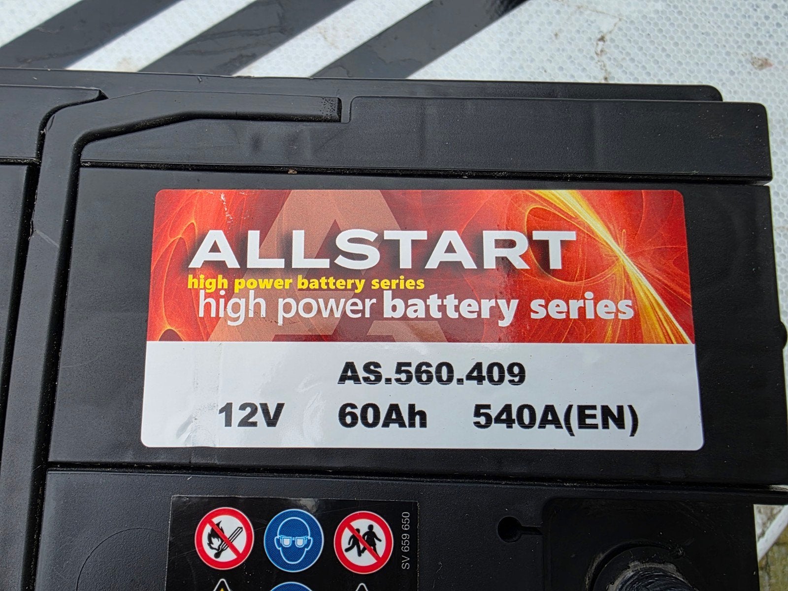 60Ah accu 540A 12V 12volt, Auto-onderdelen, Ophalen of Verzenden, Gebruikt