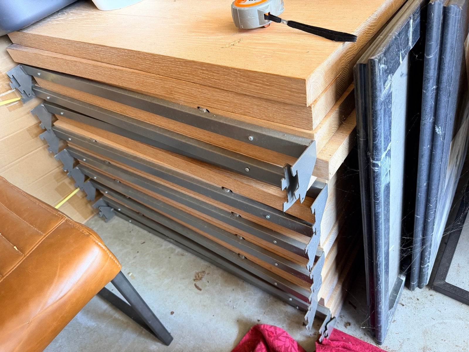 36 industriële stellingplanken | Houten legborden, Ophalen, Gebruikt