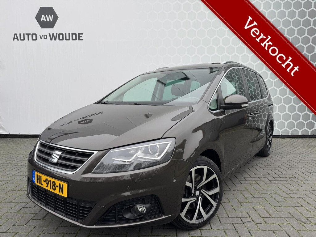 Seat Alhambra 1.4 TSI Style Panoramadak elek schuifdeur trek, Auto's, Seat, 15 km/l, 4 cilinders, 7 stoelen, Origineel Nederlands