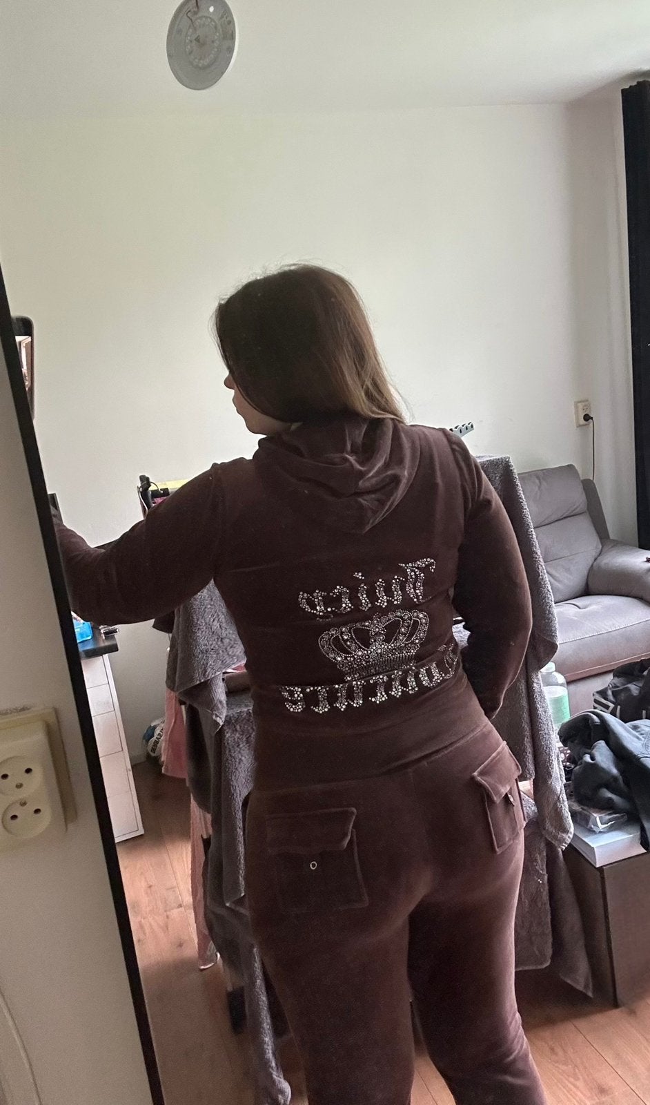 Juicy Couture pak bruin, Kleding | Dames, Ophalen of Verzenden, Zo goed als nieuw, Bruin